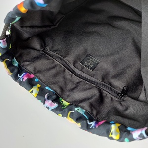 Catwalk színes macskás gym bag - táska & tok - hátizsák - hátizsák - Meska.hu