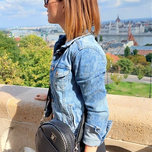 Full Moon 2in1 válltáska és hátitáska fekete színű piramismintás anyagból - táska & tok - kézitáska & válltáska - vállon átvethető táska - Meska.hu