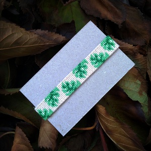 Szobanövényes karkötő, Ékszer, Karkötő, Fonott karkötő, Csomózás, MESKA