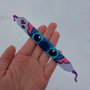 Stitch karkötő, Ékszer, Karkötő, Fonott karkötő, Csomózás, MESKA