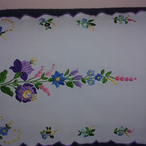 kézzel hímzett színes terítő -  - Meska.hu