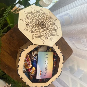 Mandala fa doboz - ékszer - ékszertartó - ékszerdoboz - Meska.hu
