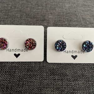 Cabochon stílusú fülbevaló, Ékszer, Fülbevaló, Pötty fülbevaló, Ékszerkészítés, MESKA