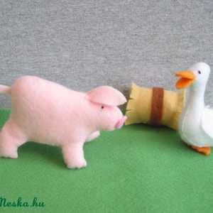 6db-os farm állat szett filcből  -  - Meska.hu