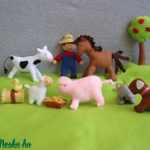 12db-os egyedi  farm állat szett  -  - Meska.hu