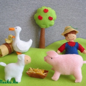 12db-os egyedi  farm állat szett  -  - Meska.hu