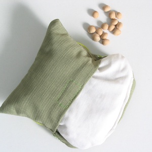 Bagoly doktor- meggymag párna (zöld-pöttyös) -  - Meska.hu