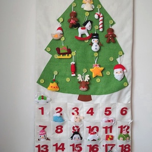 Adventi naptár 24db dísszel - AZONNAL VIHETŐ! - karácsony - adventi díszek - adventi naptár - Meska.hu