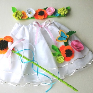 Tavasz tündér farsangi jelmez szett � Rendelhető! - ruha & divat - jelmez & álarc - jelmez - Meska.hu