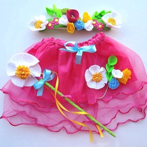 Virágtündér farsangi jelmez szett  RENDELHETŐ!!! - ruha & divat - jelmez & álarc - jelmez - Meska.hu