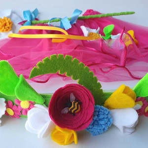 Virágtündér farsangi jelmez szett  RENDELHETŐ!!! - ruha & divat - jelmez & álarc - jelmez - Meska.hu