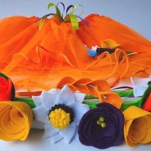 Tavasz tündér farsangi jelmez szett  RENDELHETŐ!!! - ruha & divat - jelmez & álarc - jelmez - Meska.hu