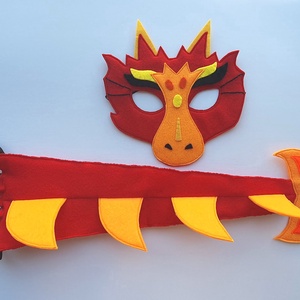 Sárkány farsangi jelmez szett -RENDELHETŐ!!!! - ruha & divat - jelmez & álarc - jelmez - Meska.hu