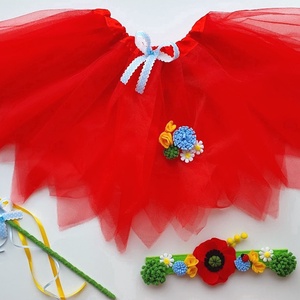 Pipacs tündér farsangi jelmez szett �RENDELHETŐ! - ruha & divat - jelmez & álarc - jelmez - Meska.hu