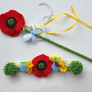 Pipacs tündér farsangi jelmez szett �RENDELHETŐ! - ruha & divat - jelmez & álarc - jelmez - Meska.hu