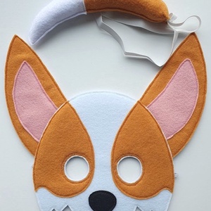Corgi kutyus farsangi jelmez szett-AZONNAL VIHETŐ!! - ruha & divat - jelmez & álarc - jelmez - Meska.hu