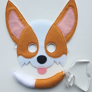 Corgi kutyus farsangi jelmez szett-AZONNAL VIHETŐ!! - ruha & divat - jelmez & álarc - jelmez - Meska.hu