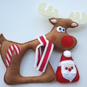 Együtt mókásabb! - Téli pajtások (Télapó és Rudi)    AZONNAL VIHETŐ! - karácsony - mikulás - mikulás ajándékok - Meska.hu