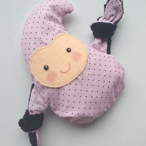 Manócska- cseresznyemag párna (rózsaszín-pöttyös), Játék & Sport, Plüssállat & Játékfigura, Manó, Varrás, MESKA