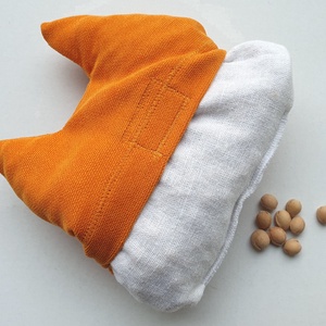 Róka buksi- cseresznyemag párna - játék & sport - 3 éves kor alattiaknak - alvóka & rongyi - Meska.hu