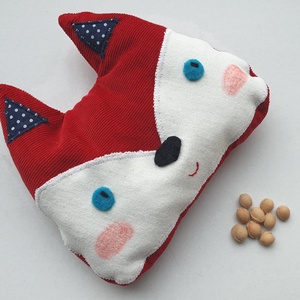 Róka buksi- cseresznyemag párna, Játék & Sport, 3 éves kor alattiaknak, Alvóka & Rongyi, Varrás, MESKA