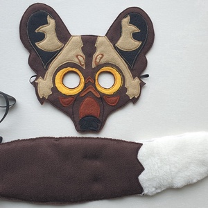 Afrikai vadkutya farsangi jelmez szett -RENDELHETŐ! - Meska.hu