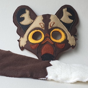 Afrikai vadkutya farsangi jelmez szett -RENDELHETŐ! - ruha & divat - jelmez & álarc - jelmez - Meska.hu