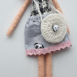 Patrícia- öltöztethető  textilbaba kiegészítőkkel (Azonnal vihető!) - játék & sport - baba & babaház - baba - Meska.hu