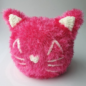 Pihe-puha horgolt cica párna - Azonnal vihető! - Meska.hu