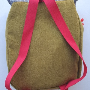 Kisrókás-gombás-napocskás hátizsák -AZONNAL VIHETŐ! - táska & tok - hátizsák - kishátizsák - Meska.hu