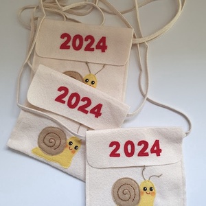 Csigás ballagó tarisznya Ovis/bölcsis ballagó tarisznya - választható mintával! - táska & tok - kézitáska & válltáska - tarisznya - Meska.hu