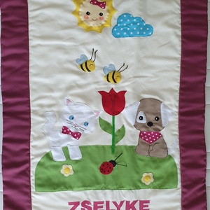 Egyedi, applikált mintával ellátott gyermek ágynemű szett (takaró és kispárna) -RENDELHETŐ! - játék & sport - ovis felszerelés - ovis ágynemű - Meska.hu