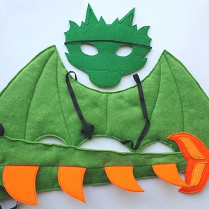 Sárkány farsangi jelmez szett (álarc+ farkinca+szárny) -AZONNAL VIHETŐ!!!! - otthon & életmód - dekoráció - halloween - halloweeni jelmez és kiegészítők - Meska.hu