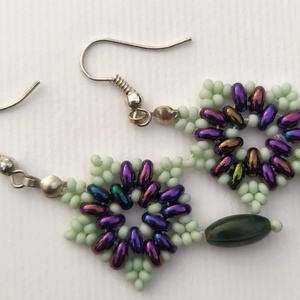 Csillag  fülbevaló  - ékszer - fülbevaló - csillár fülbevaló - Meska.hu