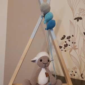 Csupa szív bárányka, Otthon & Életmód, Babaszoba, gyerekszoba, Babaszoba dekoráció, Horgolás, MESKA