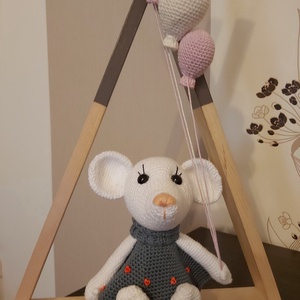 Amigurumi egérke - otthon & életmód - babaszoba, gyerekszoba - babaszoba, gyerekszoba - Meska.hu
