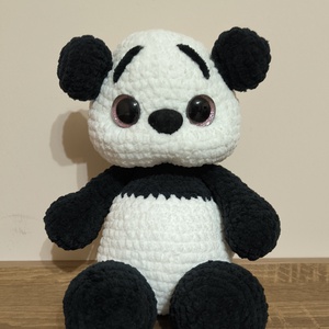 Horgolt Panda, Játék & Sport, Plüssállat & Játékfigura, Maci, Horgolás, MESKA