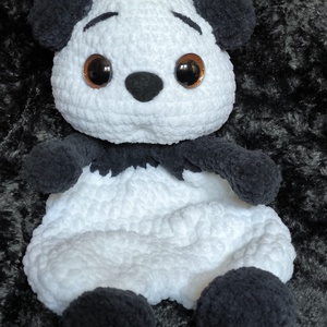 Horgolt alvó pajti,Panda, Baba - mama, Baba játékok, Szundikendő, alvóka, Horgolás, MESKA