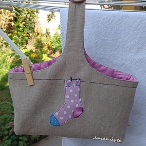 Ruhacsipesz tartó táska, Táska & Tok, Mosó & cipő zsák, Varrás, Patchwork, foltvarrás, MESKA