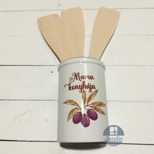 Kerámia fakanáltartó - Meska.hu