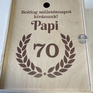 Ajándékdoboz/ajándék ládika férfiaknak - élelmiszer - gourmet ajándékcsomag - Meska.hu