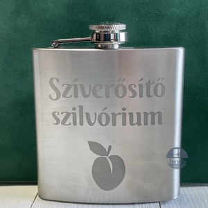 Flaska/fém flaska, Otthon & Életmód, Konyhafelszerelés, tálalás, Flaska, csatos üveg, Fotó, grafika, rajz, illusztráció, Gravírozás, pirográfia, MESKA