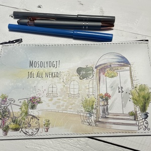 Valódi bőr tolltartó/sminkes tartó - Meska.hu