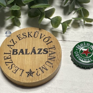 Esküvői tanúfelkérő ajándék - férfiaknak -sörnyitó - Meska.hu