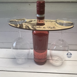 Rosé + 2 pohár - esküvő - esküvői szett - Meska.hu