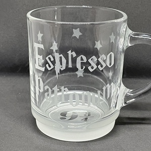 Espresso Patronum üveg bögre, Otthon & Életmód, Konyhafelszerelés, tálalás, Tálalás, Bögre & Csésze, Gravírozás, pirográfia, MESKA
