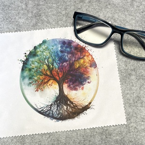 Optikai törlőkendő - Szemüvegtörlő  Életfa mintával - Meska.hu