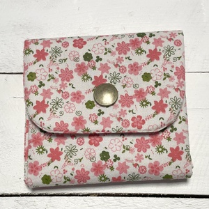 Kozmetikai tároló - mini - kis virágos -rózsaszín - Meska.hu