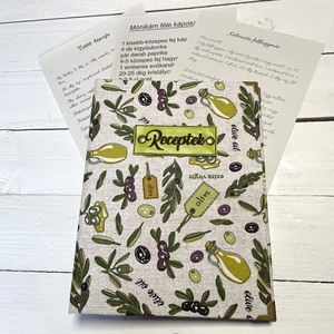 Receptes mappa  amikor nem akarsz elveszíteni egy ízt sem - otthon & életmód - konyhafelszerelés, tálalás - sütés, főzés - receptfüzet - Meska.hu