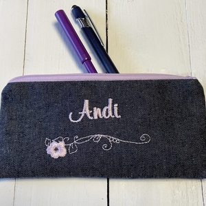 Farmer névre szóló hímzett tolltartó / kozmetikai tároló - Meska.hu